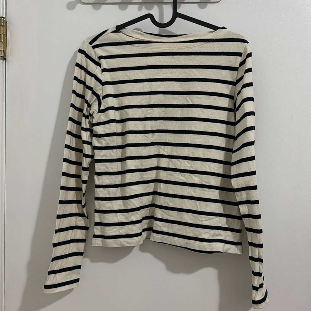 Uniqlo stripe boatneck top
